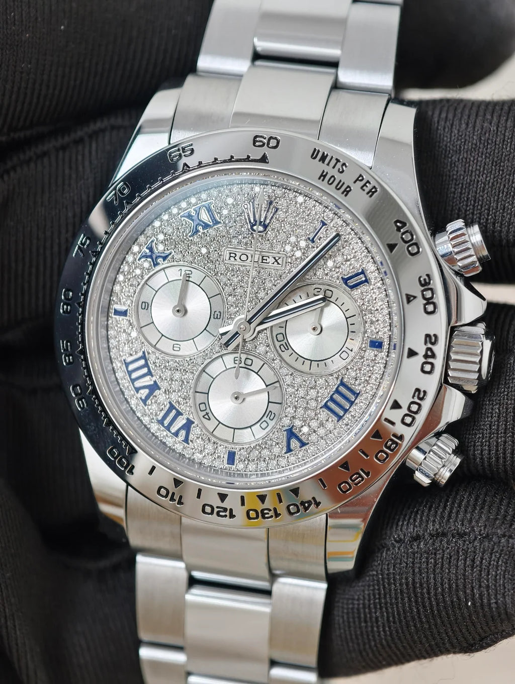 Daytona Moissanite dial