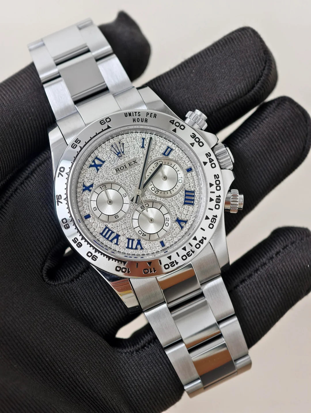 Daytona Moissanite dial