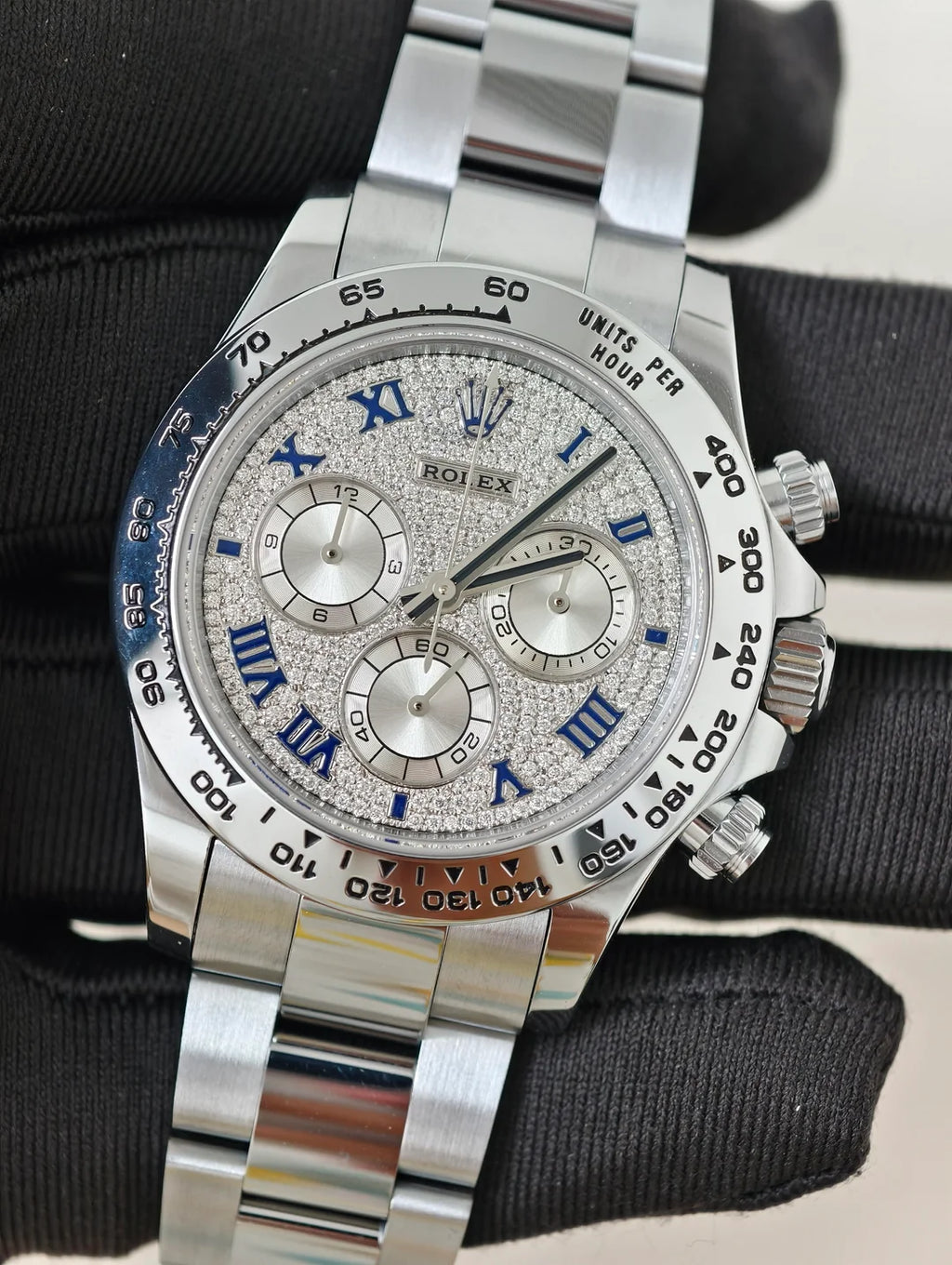 Daytona Moissanite dial