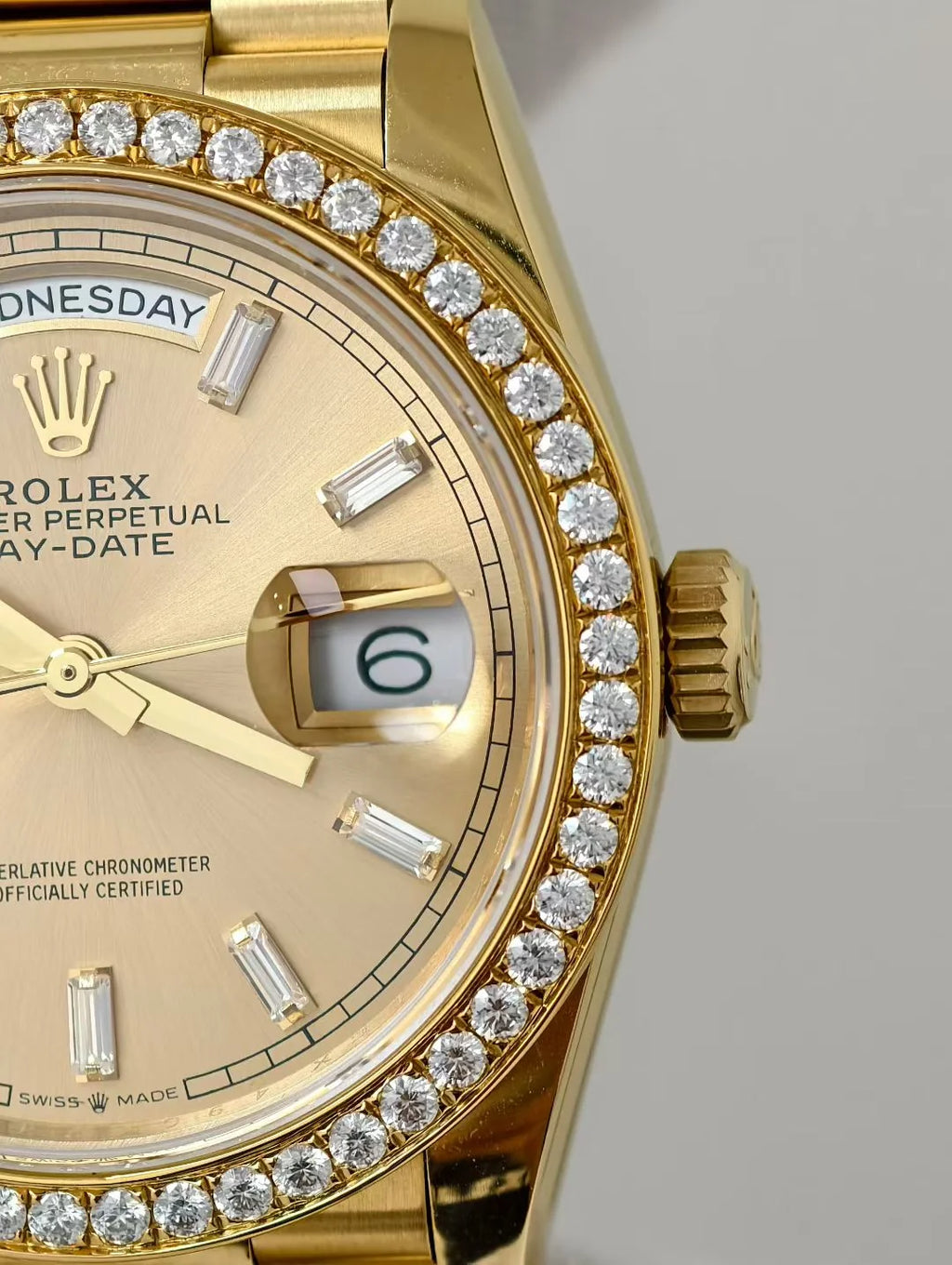 Day Date 36mm moissanite bezel